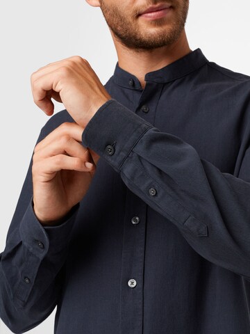 DRYKORN Slim fit Button Up Shirt 'Tarok' in Blue