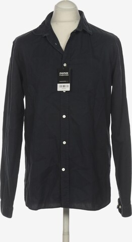 KnowledgeCotton Apparel Button Up Shirt in L in Blue: front