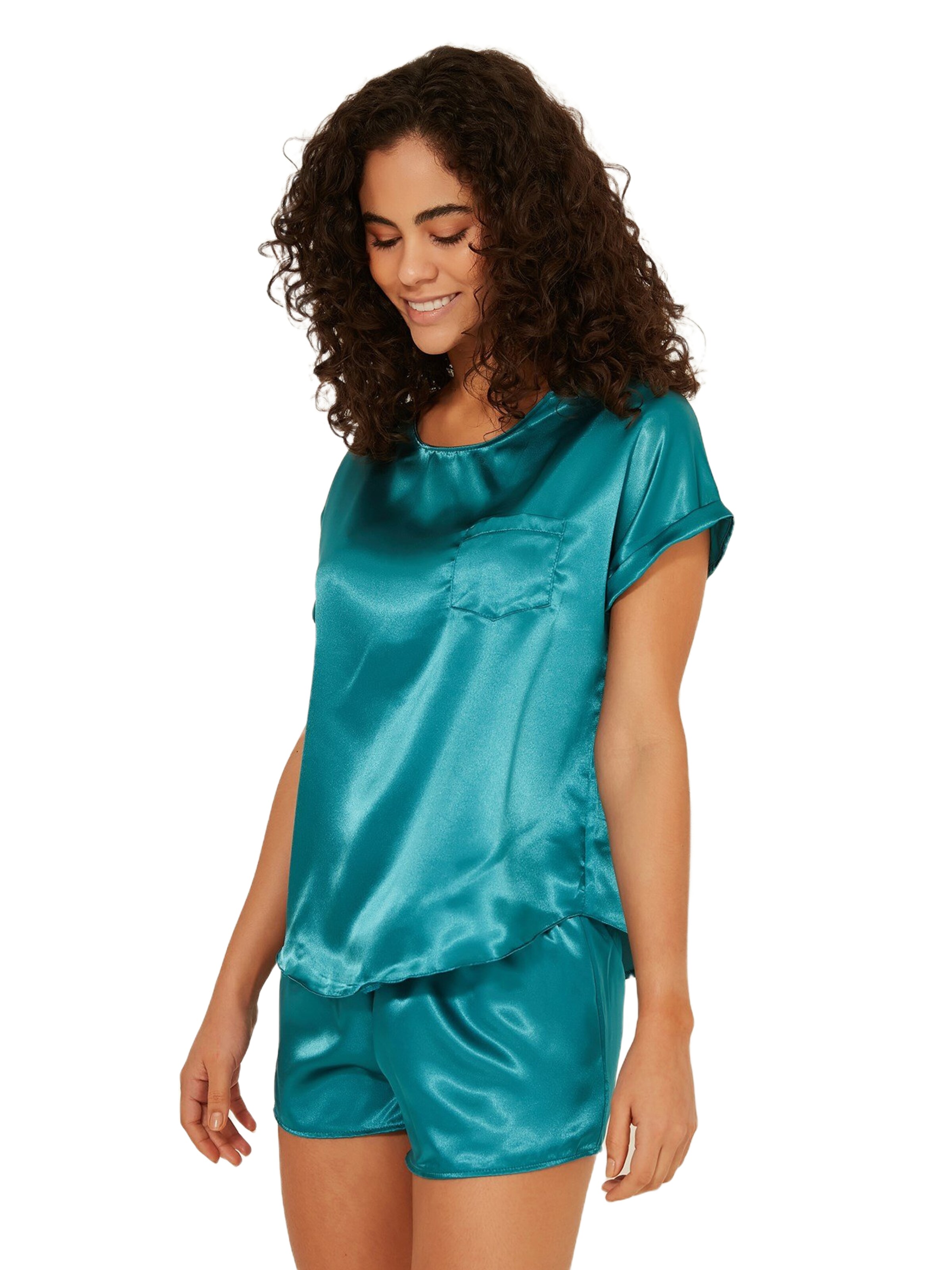 C&City Korte pyjama in Groen