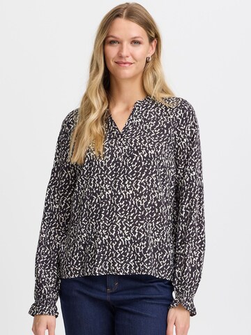 Camicia da donna ' FLOWY BL 3 ' di Fransa in grigio: frontale