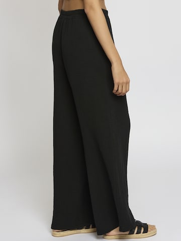 Wide Leg Pantalon 'Edaa' Lilavie en noir