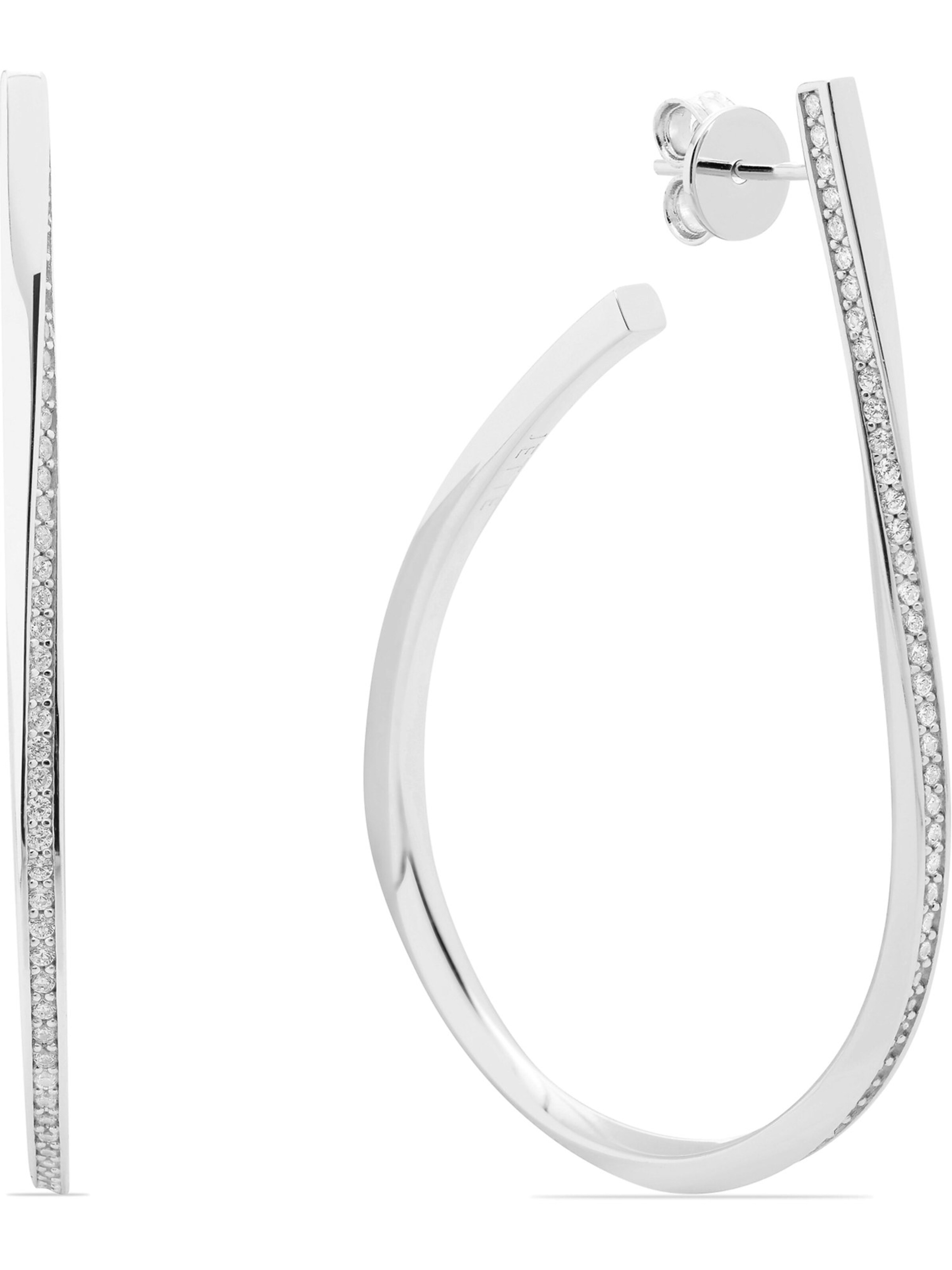 JETTE Ohrringe in Silber: Vorderseite