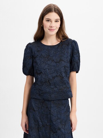 Marie Lund Bluse ' ' in Blau: Vorderseite