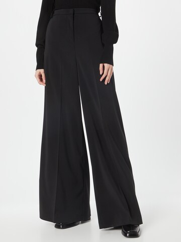 PATRIZIA PEPE Wide Leg Bukser med fals i sort: forside