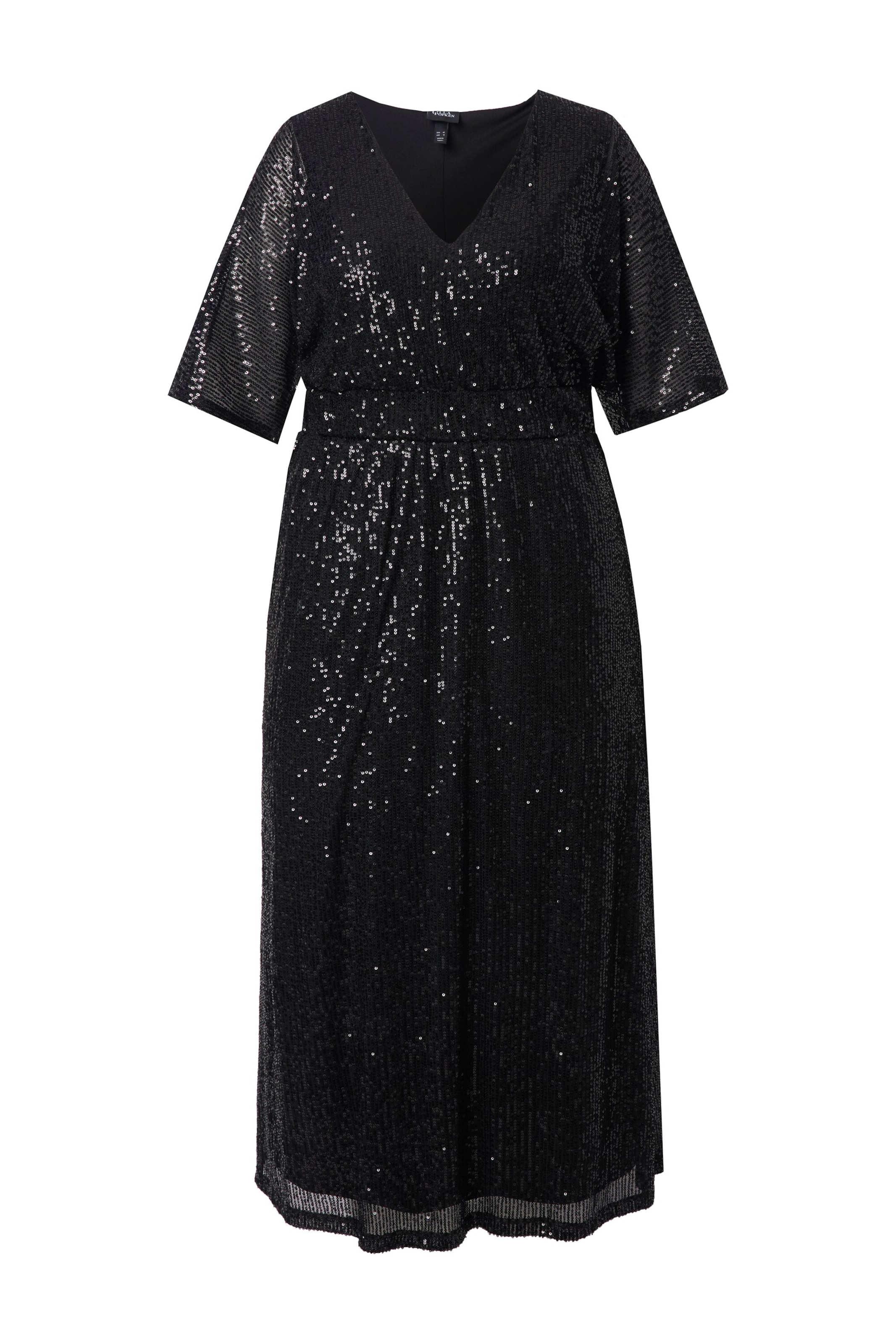 Ulla Popken Kleid in Schwarz: Vorderseite