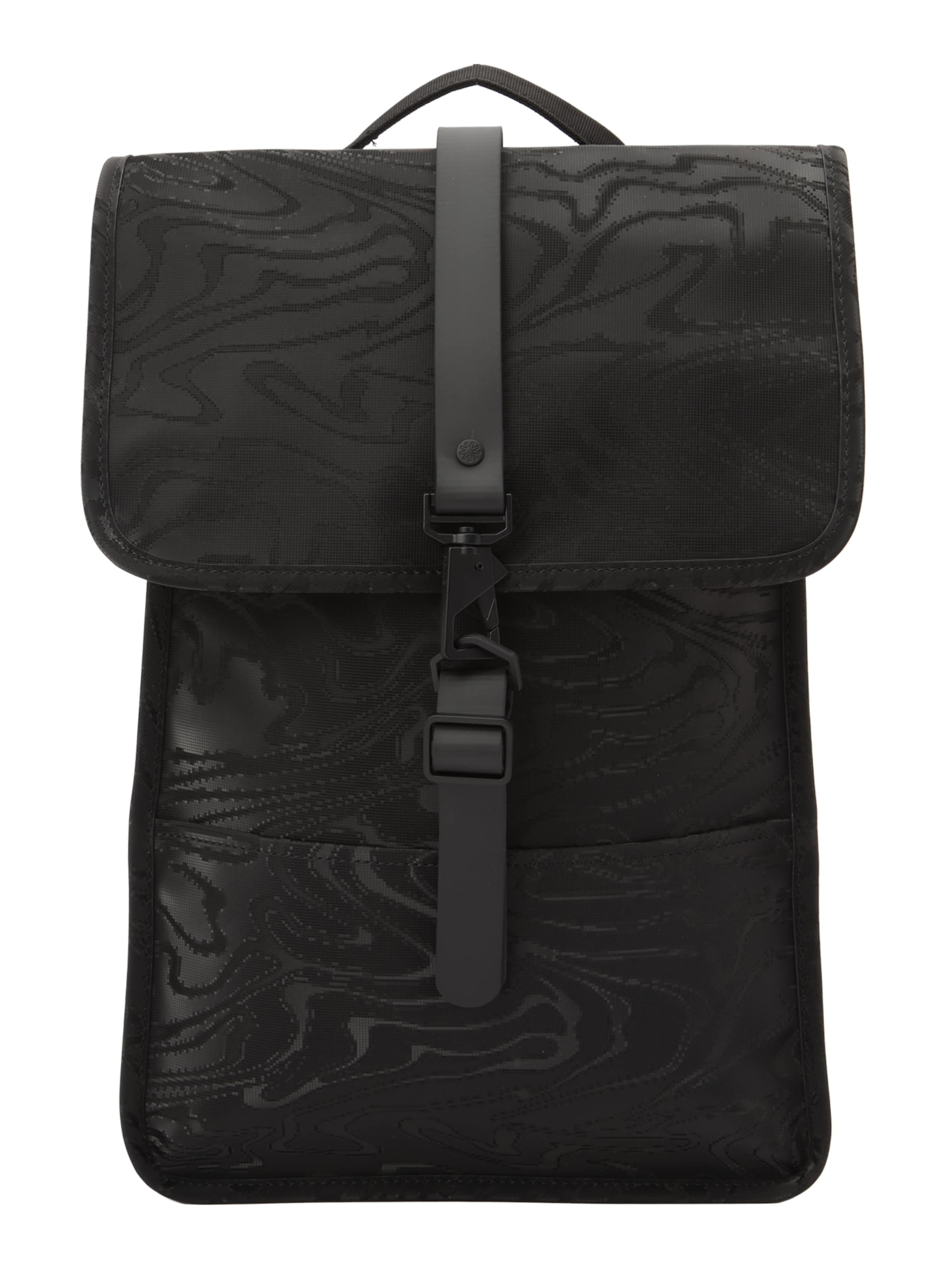 RAINS Reppu värissä musta: etupuoli