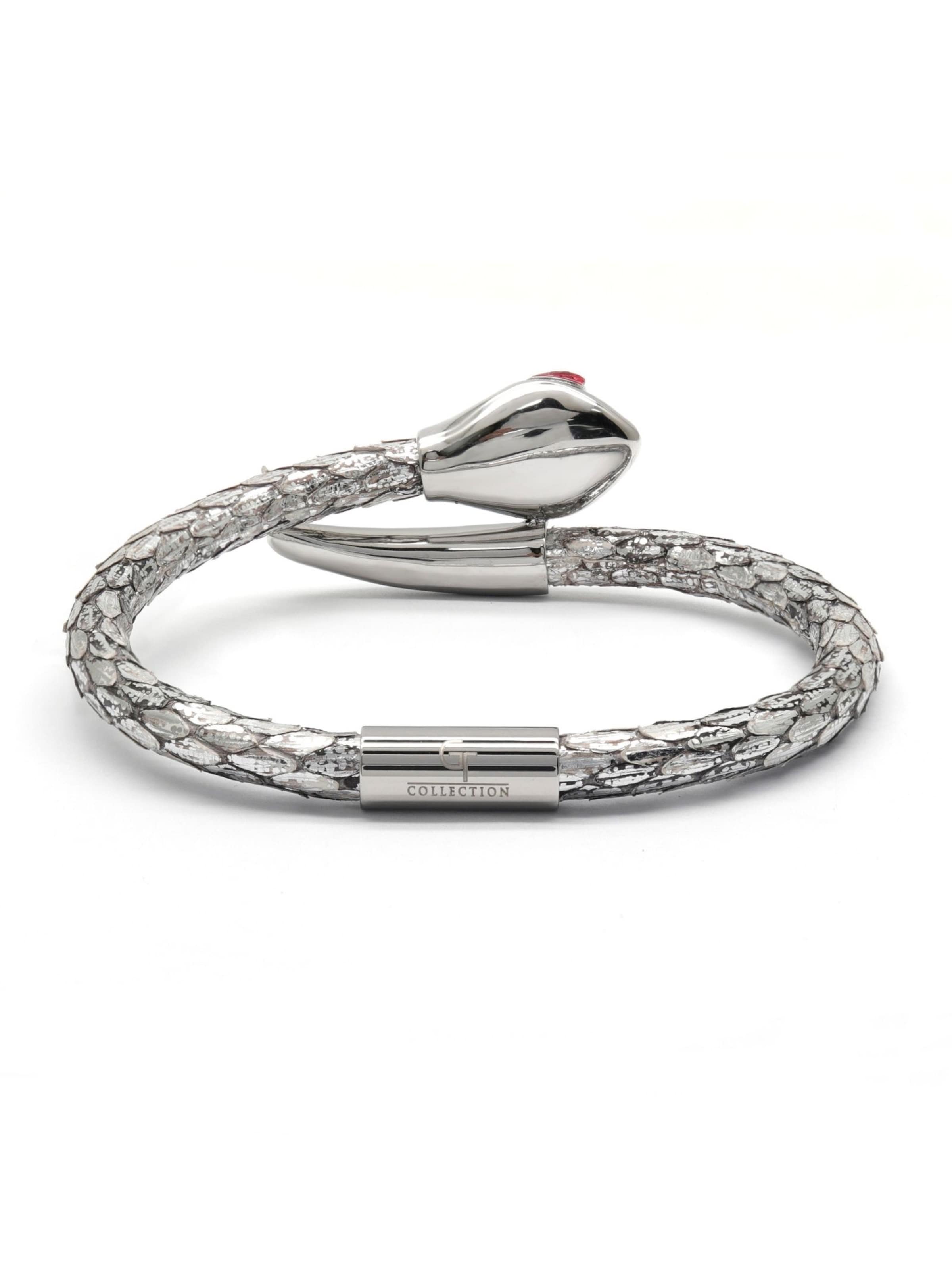 GT Collection Bracelet 'Snake Head' in Silver