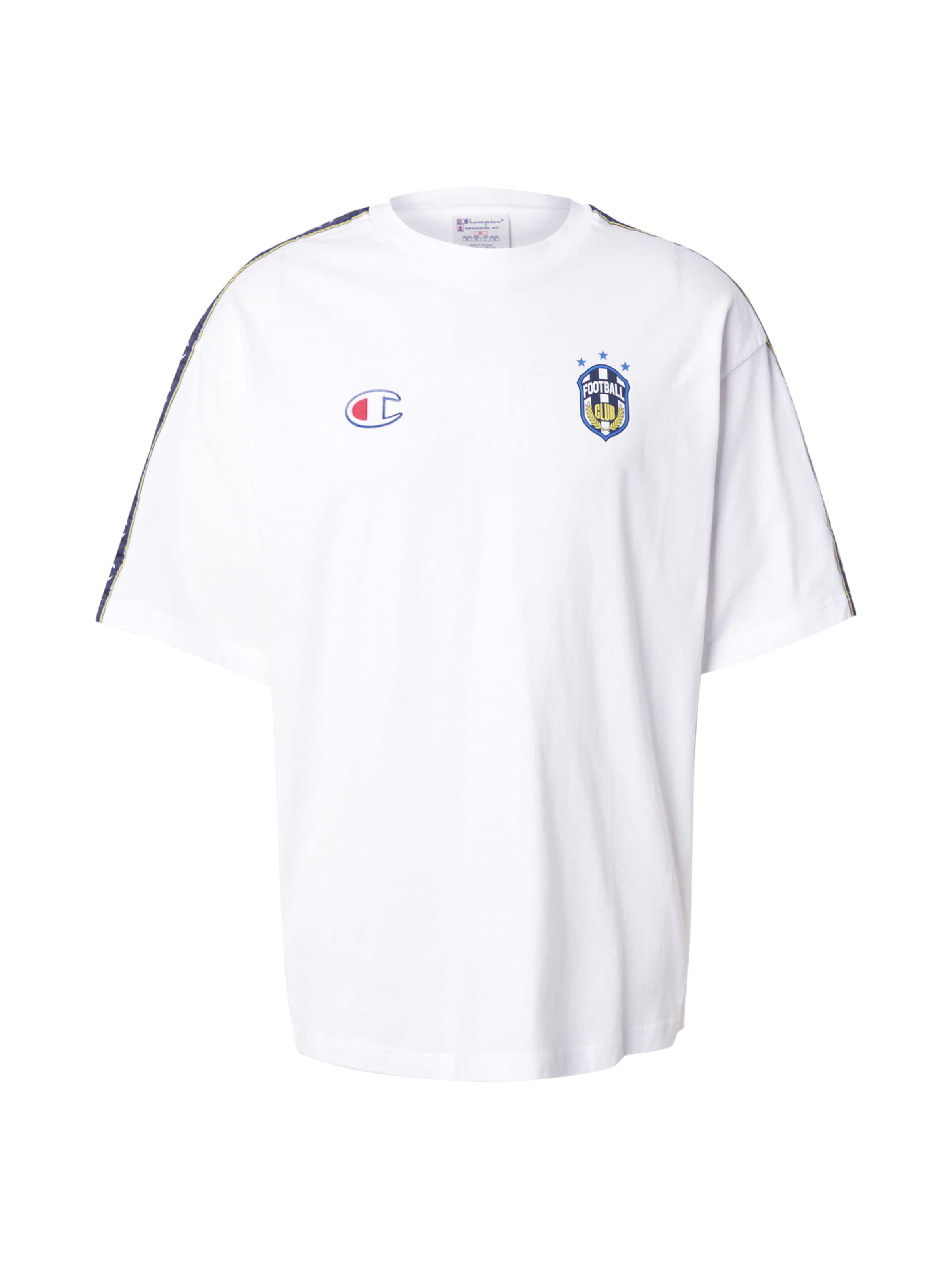 Champion Authentic Athletic Apparel Μπλουζάκι σε μπλε / κίτρινο / κόκκινο / λευκό, Άποψη προϊόντος