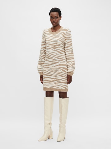 OBJECT Knitted dress in Beige