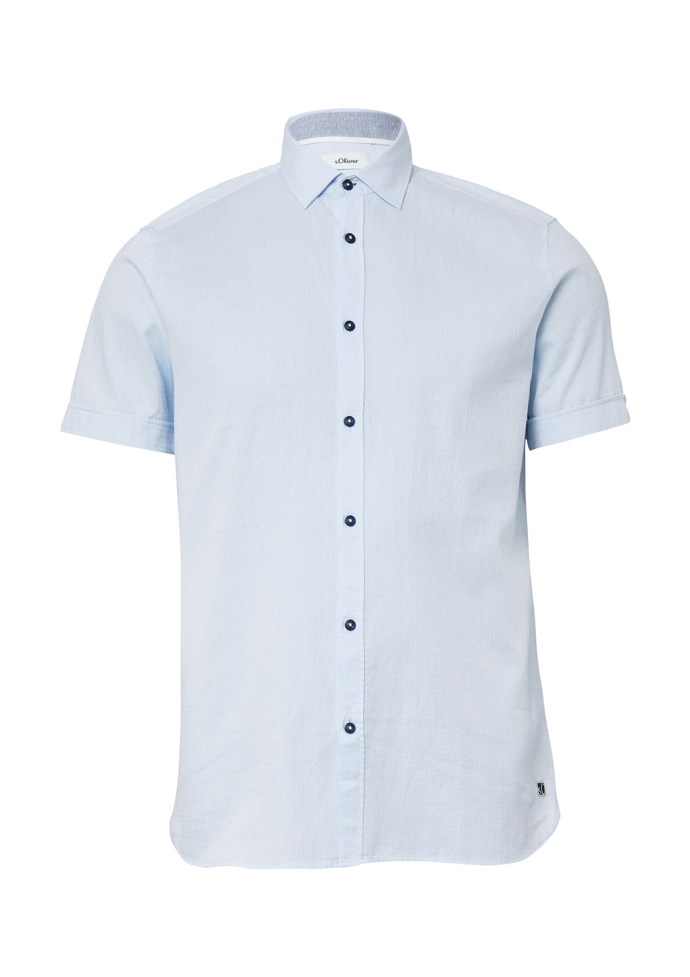 s.Oliver Men Big Sizes Regular Fit Hemd in Blau: Vorderseite