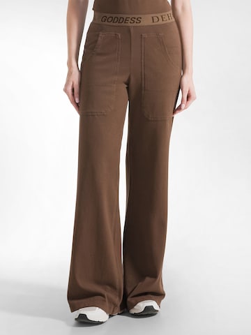 DEHA Wide leg Broek in Bruin
