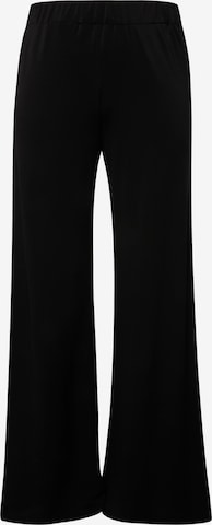 Ulla Popken Wide leg Trousers in Black: front