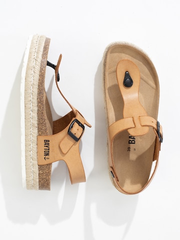 Bayton - Sandalias de dedo 'Celiane' en beige