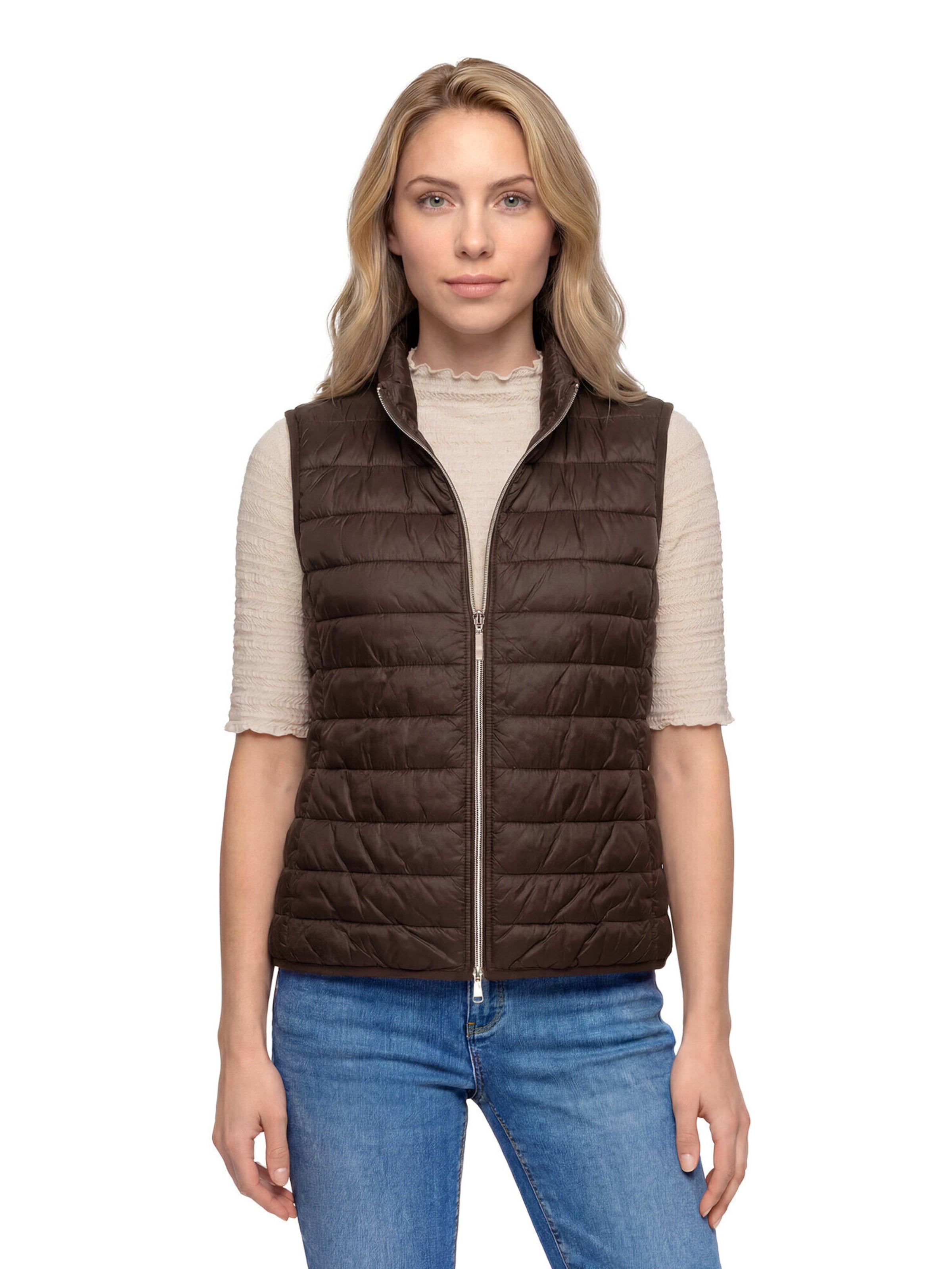 Betty Barclay Bodywarmer in Bruin: voorkant