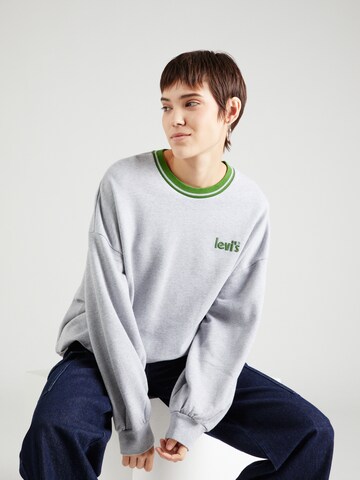 LEVI'S ® Sweatshirt 'Graphic Prism Crew' in Grijs: voorkant