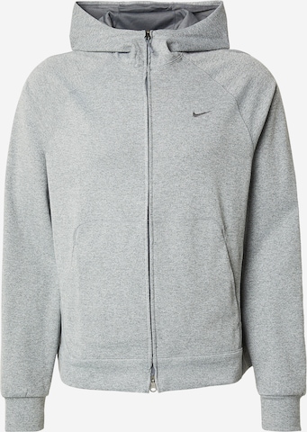 NIKE Urheilullinen collegetakki värissä harmaa: etupuoli