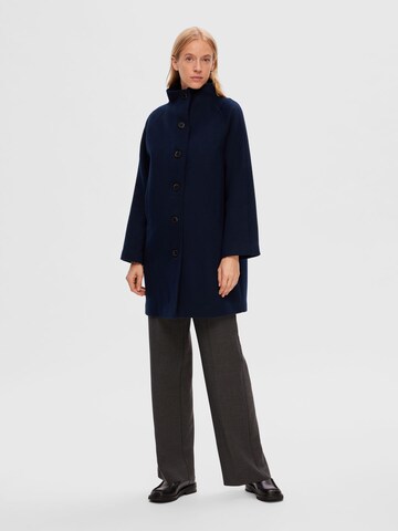 SELECTED FEMME Between-Seasons Coat 'VINNI' in Blue