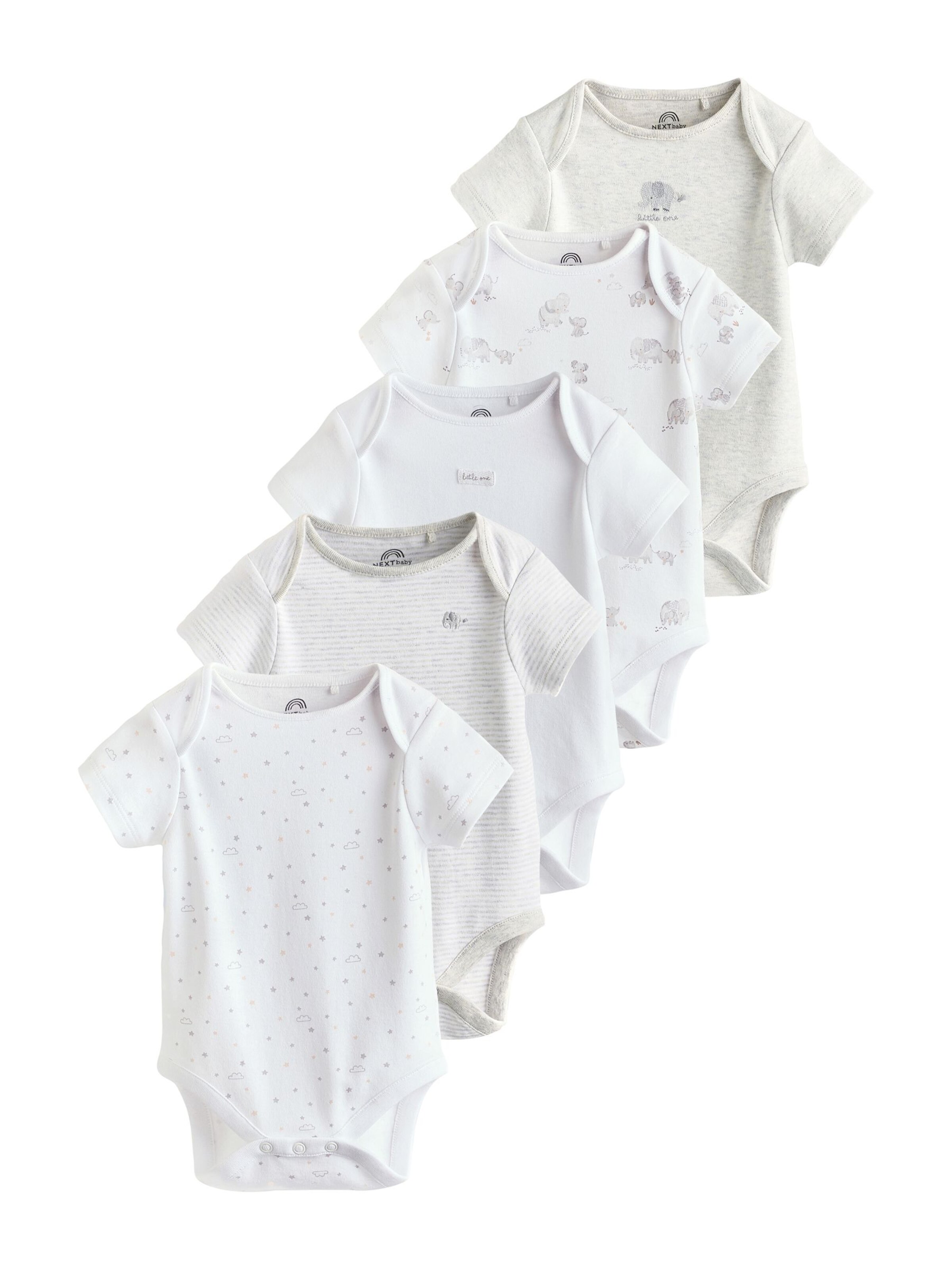 Next Dupačky/body – šedá: přední strana