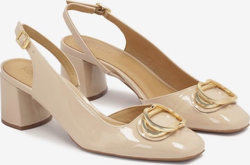 Kazar - Zapatos destalonado en beige