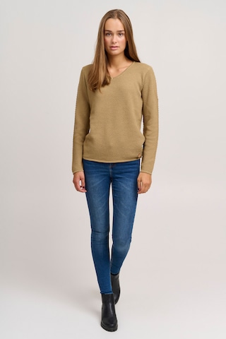Oxmo Sweater 'HANNA' in Brown