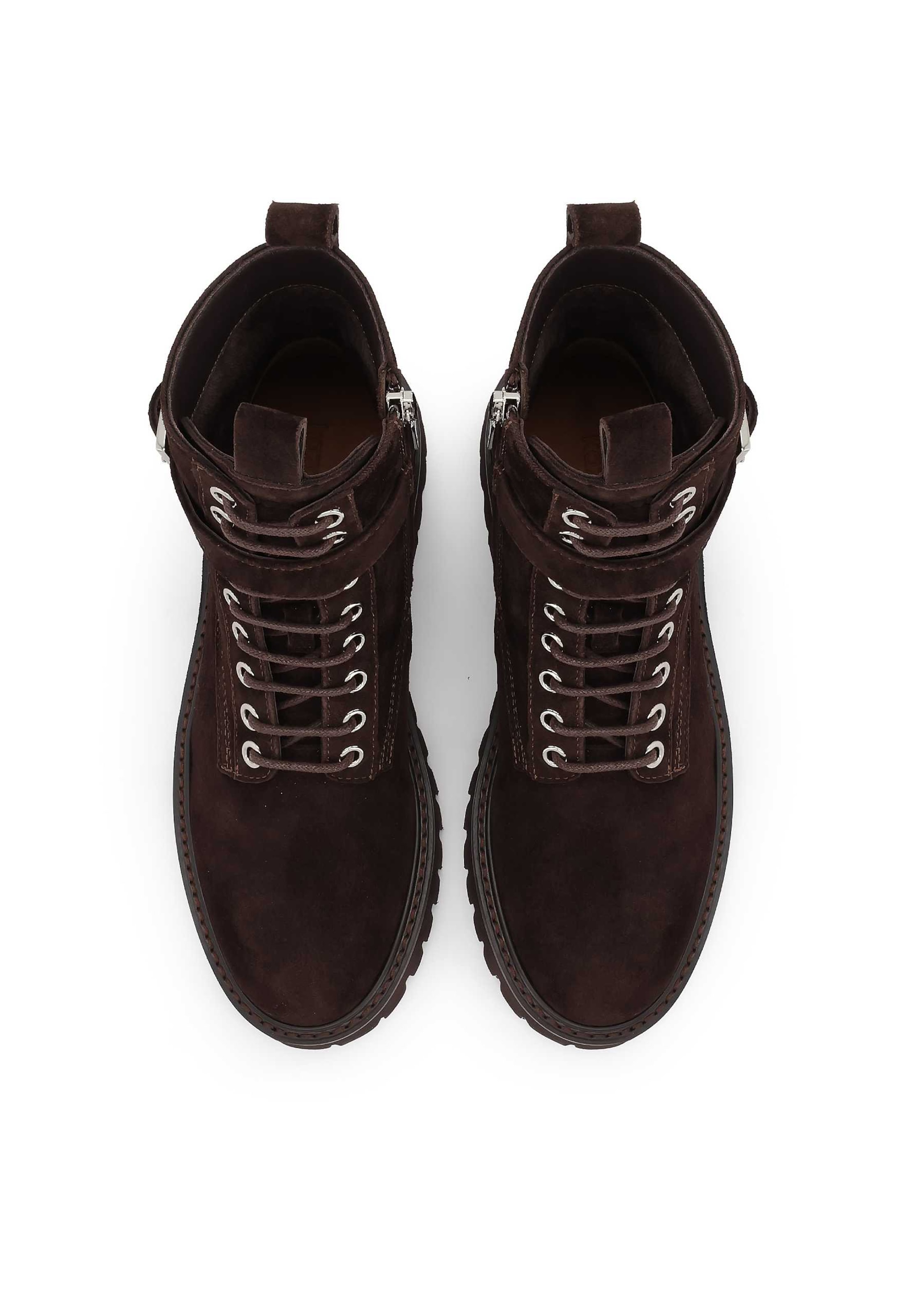 Kazar Botki sznurowane w kolorze brązowy