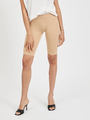 VILA Skinny Leggings - bézs: elől