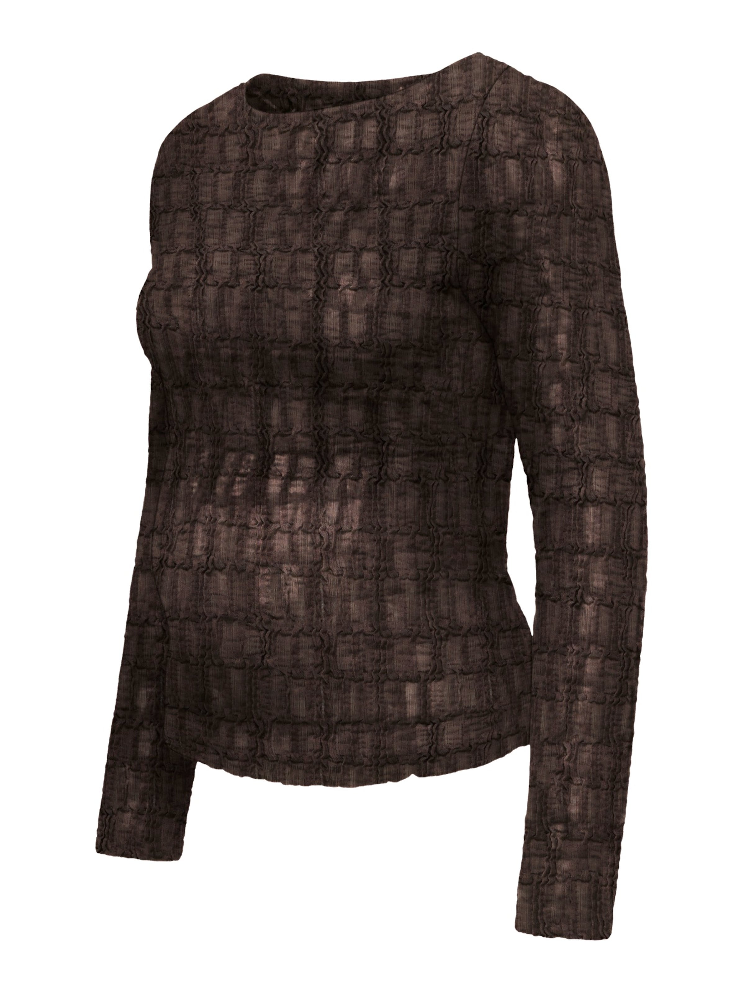 Only Maternity Shirts 'OLMJade' i brun: forside