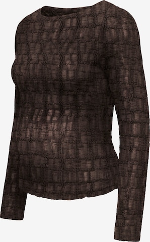 Only Maternity Shirt 'OLMJade' in Bruin: voorkant