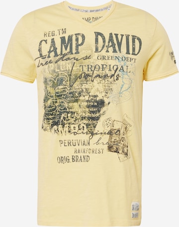 CAMP DAVID T-Shirt in Gelb: predná strana