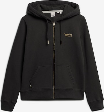 Superdry Zip-Up Hoodie 'Essential' in Grey: front