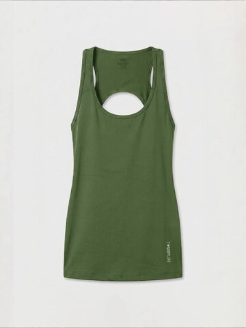 Top sportivo di Tommy Life in verde: frontale