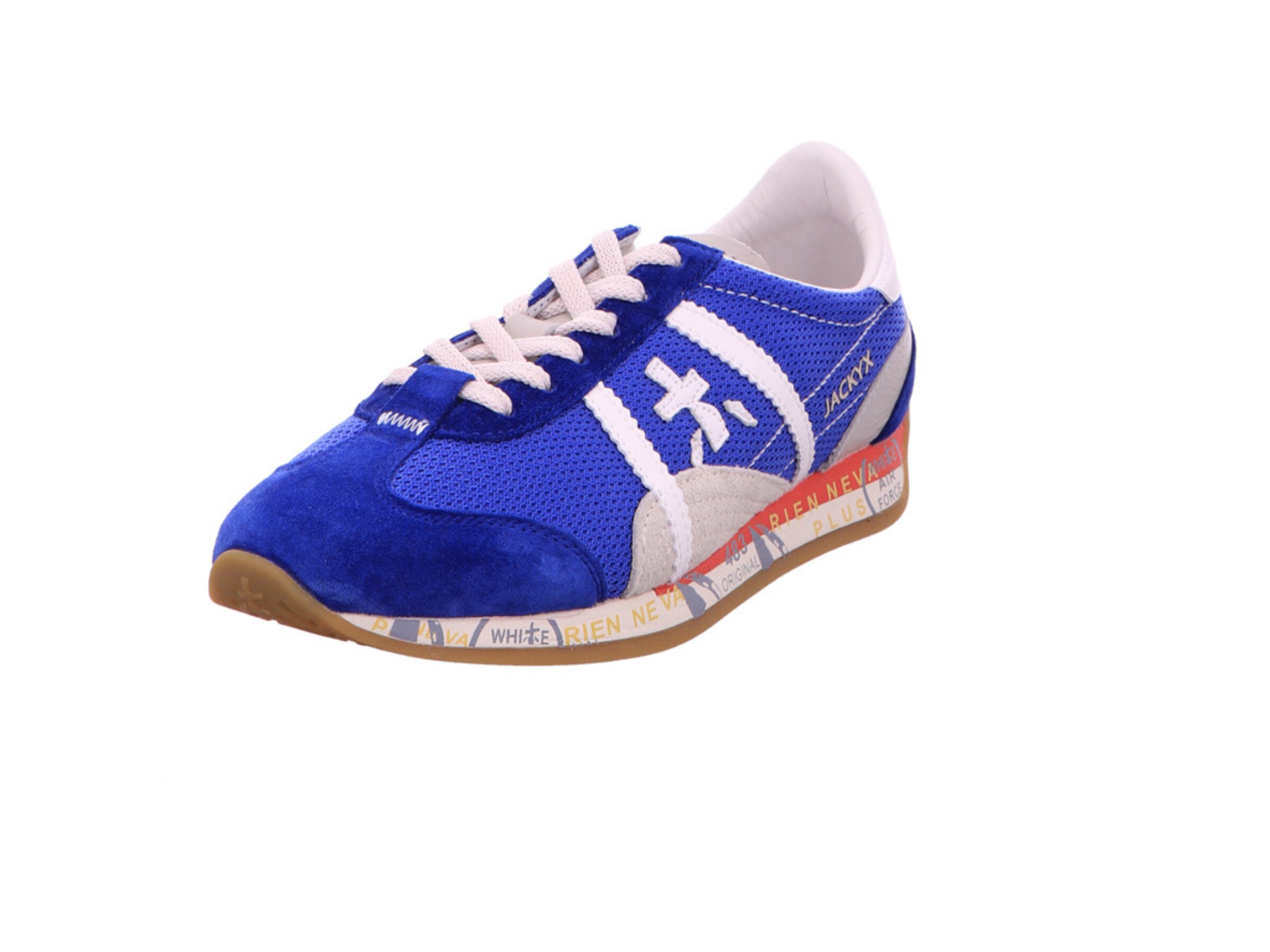 Premiata Veterschoen in Blauw: voorkant