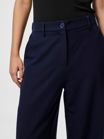 Wide Leg Pantalon 'PCKamil' PIECES en bleu