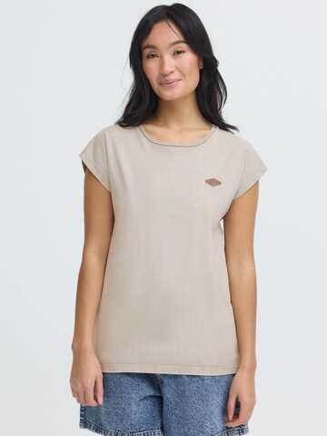 Oxmo Shirt ' OXSille ' in Beige: voorkant