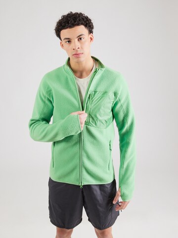 PEAK PERFORMANCE Funktionsfleecejacke in Grün: Vorderseite