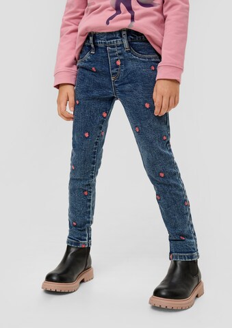 s.Oliver Slimfit Jeans in Blauw: voorkant