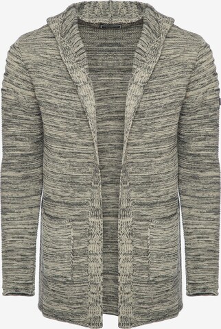 CARISMA Knit Cardigan in Grey: front