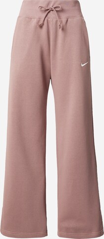 NIKE Wide Leg Hose 'Phoenix Fleece' in Lila: predná strana