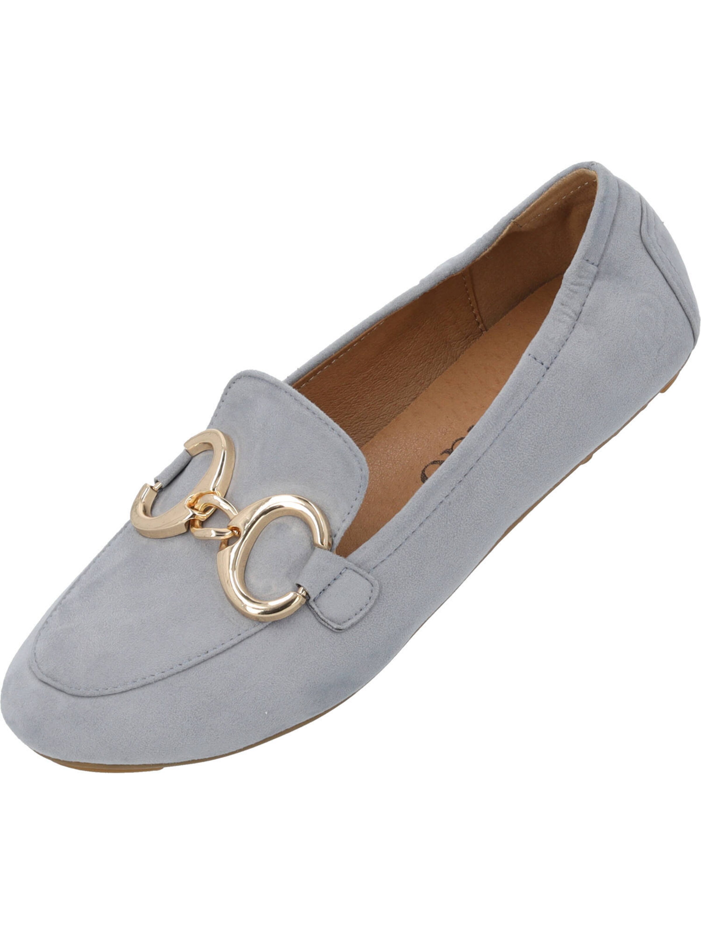 Palado Mokassin 'Losmus' in Blau: Vorderseite