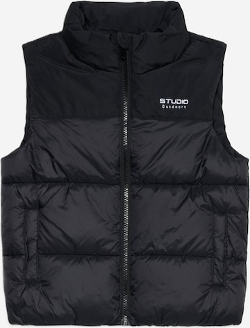 NAME IT Bodywarmer 'NMMMARBLE' in Zwart: voorkant
