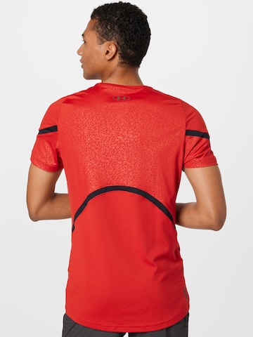 UNDER ARMOUR Performance Shirt 'RUSH' in Red