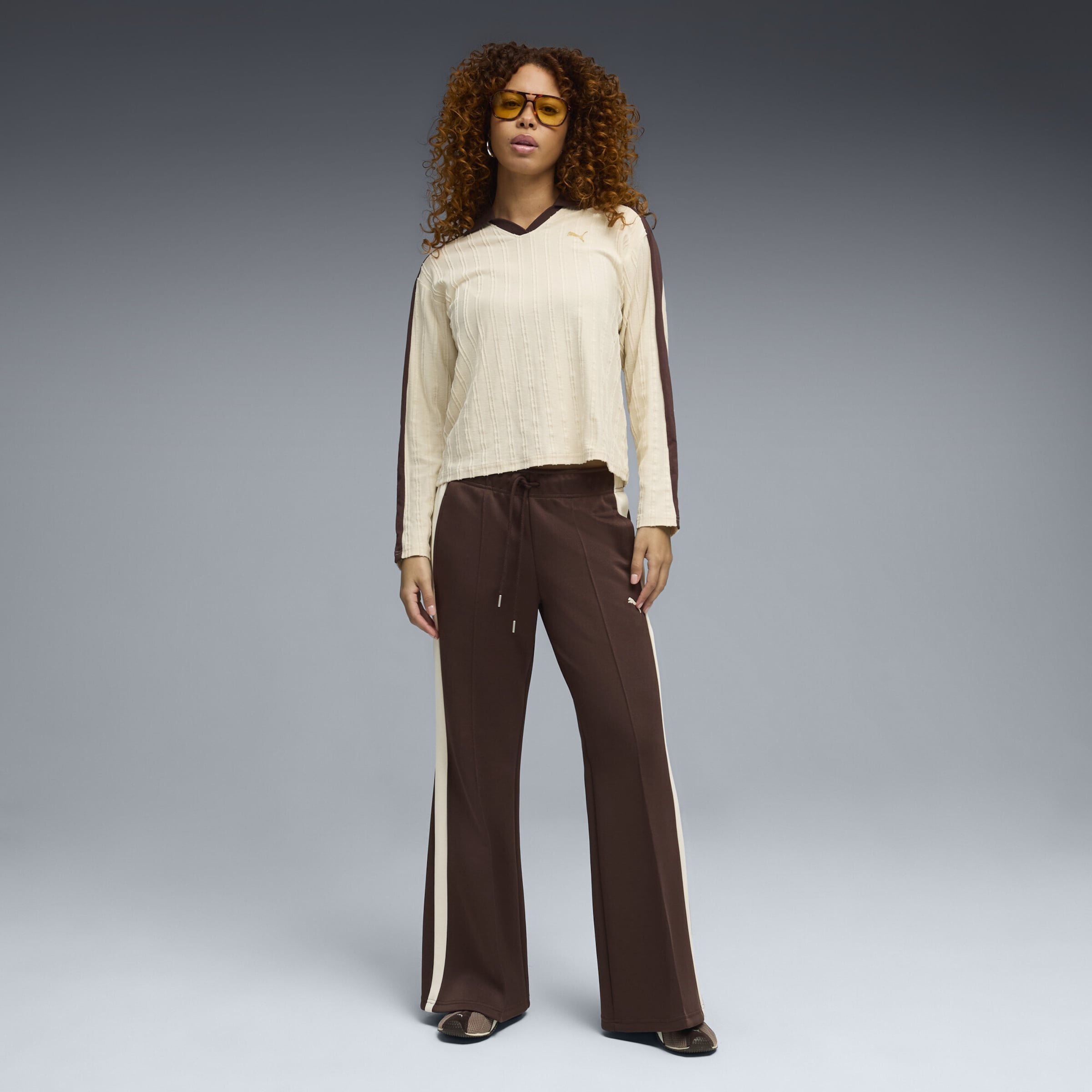 PUMA Functioneel shirt 'T7' in Beige