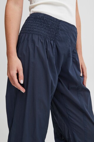 PULZ Jeans - Tapered Pantalón bombacho 'Jill' en azul