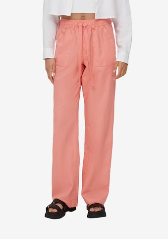 Loosefit Pantalon QS en rose : devant