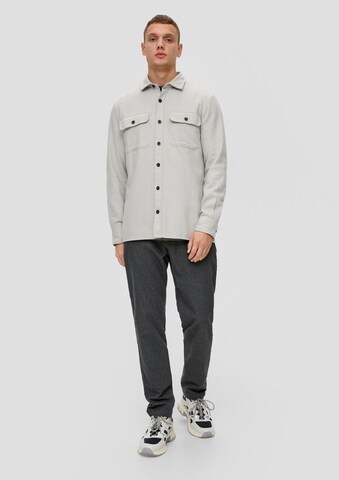 QS Regular fit Button Up Shirt in Grey