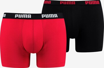 PUMA Boxershorts in Rot: front