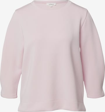 s.Oliver Sweatshirt in Pink: Vorderseite