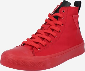 GUESS High-Top Sneakers 'EDERLE' in Red: front