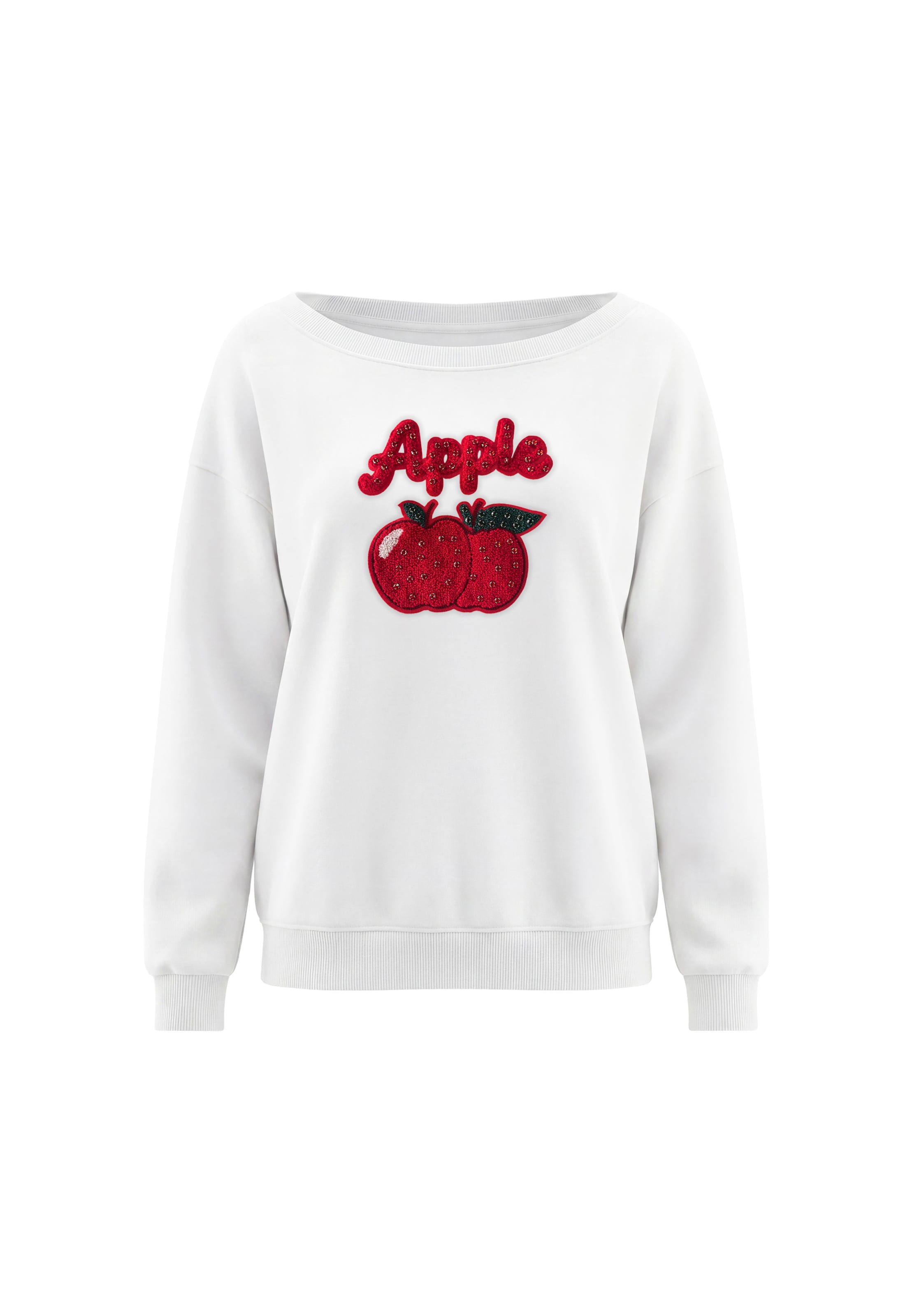 Sweat-shirt MYMO en blanc : devant
