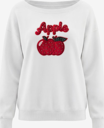 Sweat-shirt MYMO en blanc : devant